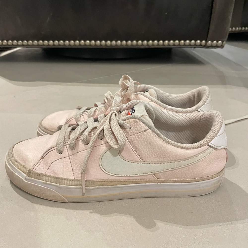 Pink Nike Leather sneakers